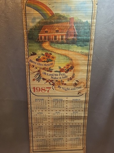 Vintage bamboo scroll - bamboo, calendar